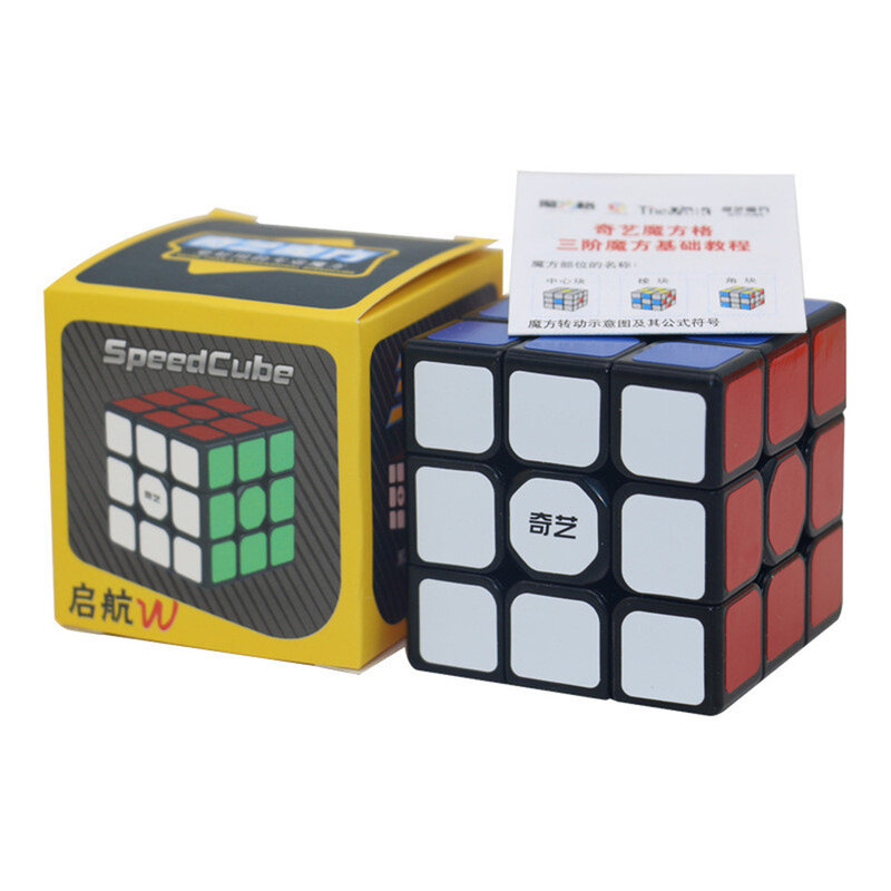 QiYi الشراع ث المهنية 3x3x3 المكعب السحري مكعبات السرعة لغز Neo Cube 3x3 ملصق الكبار التعليم لعب للأطفال هدية