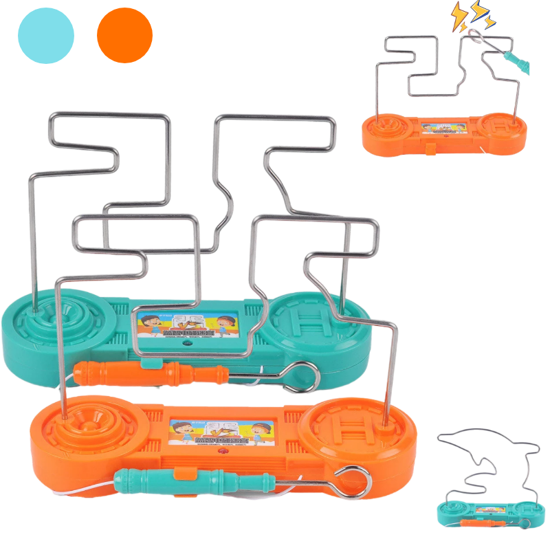 Nieuwe Leuke Mini Elektrische Schok Doolhof Uitdaging Kinderen Hands-On Focus Training Licht Muziek Puzzel Tafelspellen Party Kids Speelgoed Cadeau