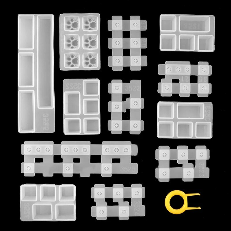 TC156 DIY zestaw instrukcja mechaniczna klawiatura do gier kluczowe czapki żywica Clavier silikonowe formy Keycap Mold dla sztuki epoksydowe rękodzieło