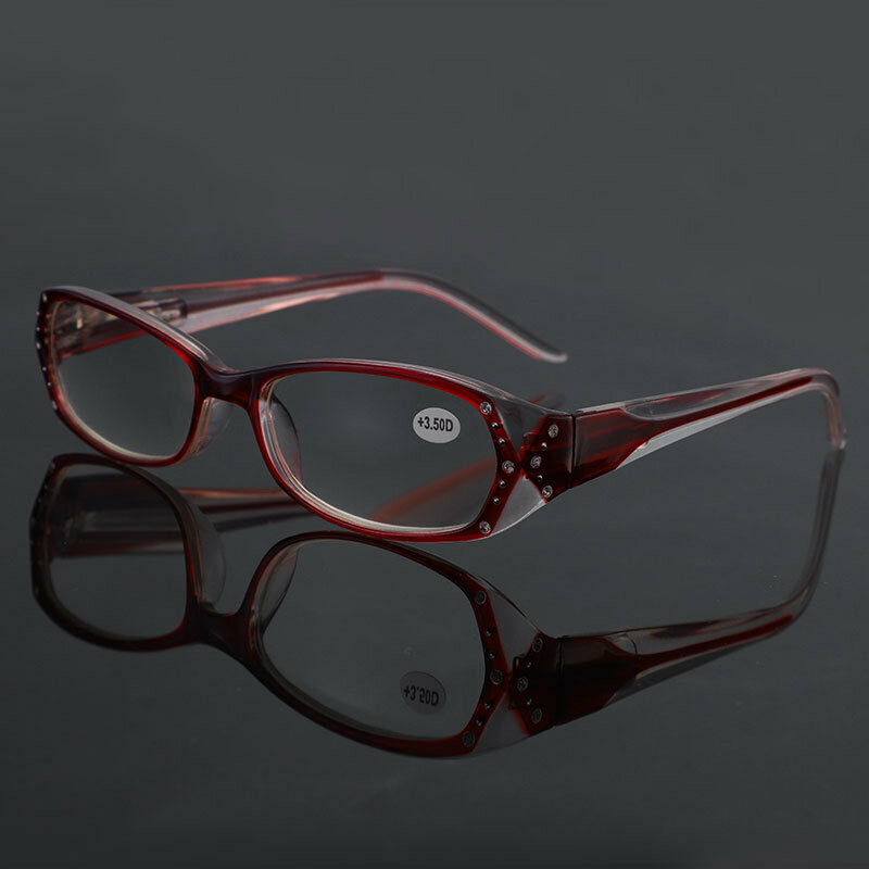 2020 Vintage Rhinestone Aspheric เลนส์อ่านหนังสือแว่นตาดอกไม้พิมพ์ Lady แว่นตาเพชร Gafas De Lectura