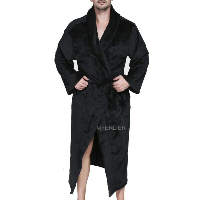 Peignoir chaud grande taille pour hommes, vêtements de nuit, pyjama, 10XL, 9XL, 8XL, 7XL, 6XL, buste 150cm, automne, hiver