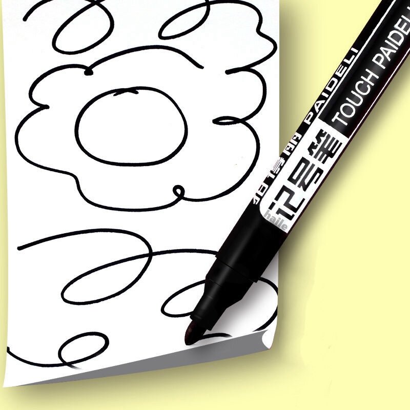 Haile 6 sztuk tłustej wodoodporny permanentny cienki punkt farby pisaki kolorów do markerów opon długopis Signature akcesoria papiernicze