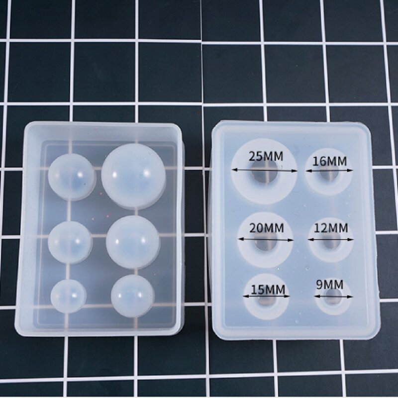 3D New Crystal Drop Gel Sphere Silicone Mold Star Ball Mold Multi-size Ball Mold Jewelry Jewelry Mold New Arrival