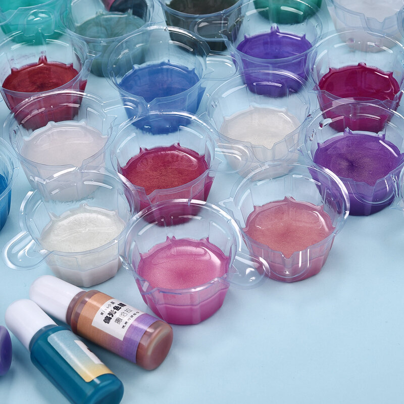 10g przezroczyste galaretki kolor żywiczny pigmenty ciecz barwnik barwnik DIY kryształ żywica epoksydowa UV akcesoria do wyrobu biżuterii