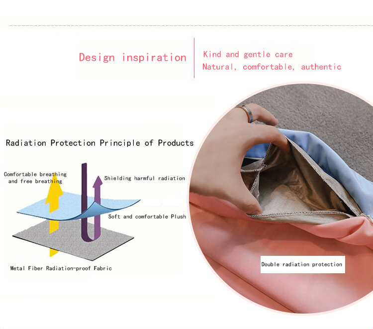 Pregnant women radiation resistant blanket metal double multi-function seasons can unpick and wash warm blanket