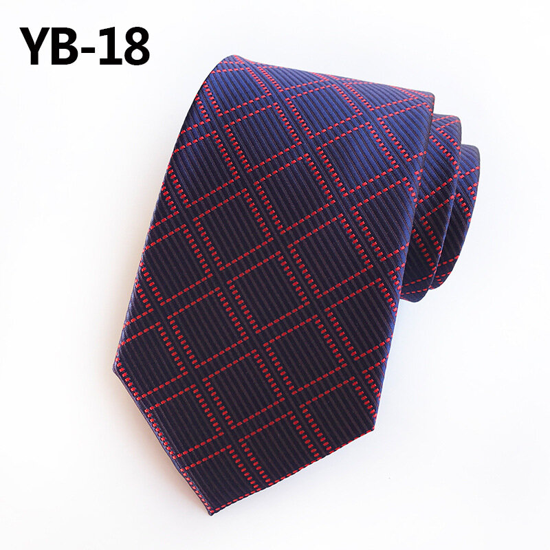 Estilo britânico xadrez design 8 cm gravatas poliéster material melhor presente para homem trabalho de negócios