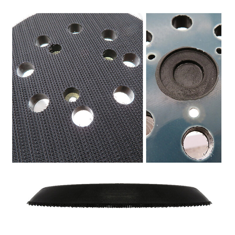 5 Inch 8 Hole 125mm Back-up Sanding Pad 4 Nails Hook and Loop Sander Backing Pad for Electric Grinder Power Tools Accessories