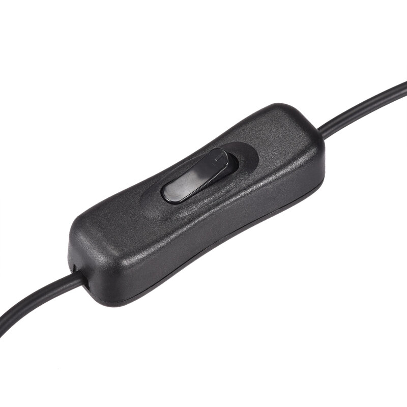 Kabel USB Uxcell dengan Kabel Ekstensi USB Jantan Ke Betina Sakelar ON/Off 30Cm Hitam 3 Buah