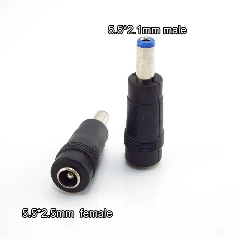 Female to Male Connectors DC Power Adapter PC tablet Power Charger Adaptor Jack Plug 5.5X2.5mm to 5.5*2.1mm