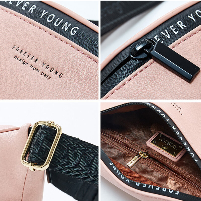 YIZHONG Leather Luxury Brand Fanny Pack Unisex Large Capacity Waist Pack Waist Bag for women Belt Bag Multifunction Chest Bag