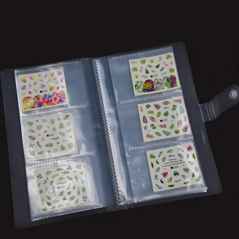 240slot per biglietti da visita stile adesivi capacità del libro di archiviazione mostra Album fotografico strumento pacchetto di carte tipo di pulsante custodia per foto