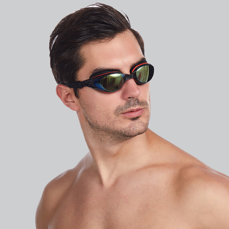 Lunettes de natation pour hommes et femmes, verres HD clairs, Anti-buée, pour myopie de-150 à-700 degrés, Anti-Uv