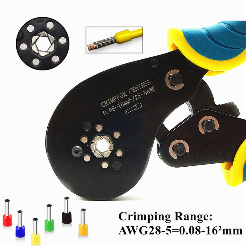 미니 플라이어 AWG28-5 = 0.08-16 mm2 정밀 전기 클램프 세트, 관형 터미널 압착 도구, 고정밀 턱, 신제품