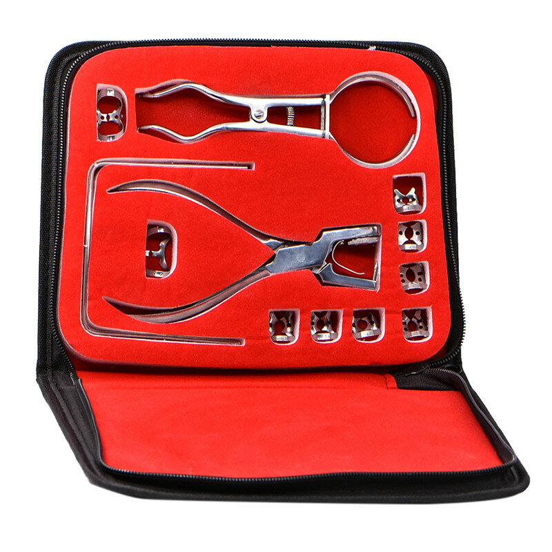 Alicates para perforar orificios de presa Dental, herramientas de ortodoncia de goma, Clip de presa