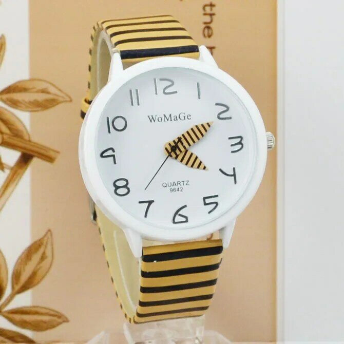 Womage Horloges Vrouwen Horloges Casual Dames Horloges Mode Lederen Horloges Klok Bayan Kol Saati Relogio Feminino Reloj Mujer