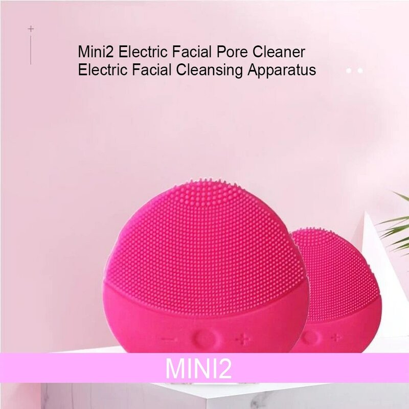 Pore Cleaner Apparatus Washing Instrument Blackhead Removal Silicone Electric Facial Cleansing Foreoing Luna Mini 2