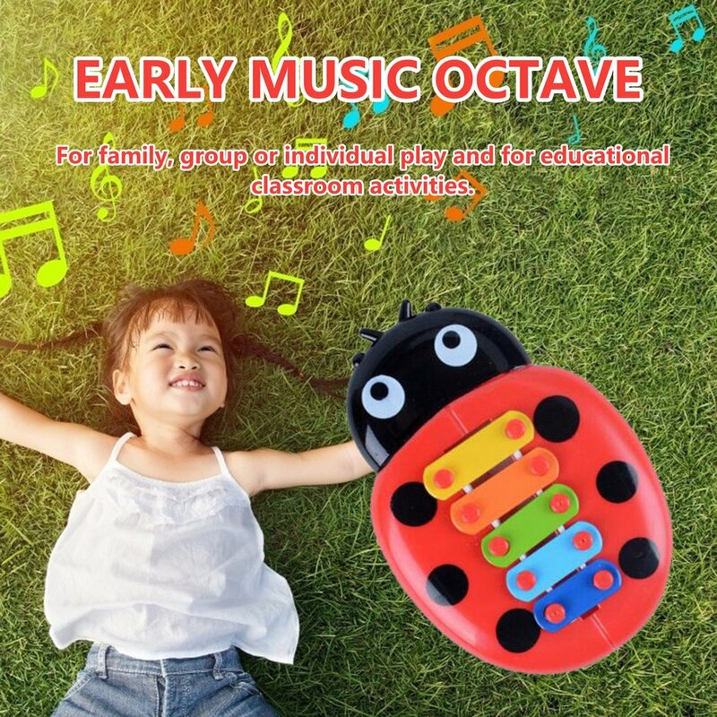 W wieku 0-3 lat ręka pukanie fortepian zabawki edukacyjne ręcznie harfa chłopiec dziewczyna muzyczne zabawka dla dziecka 8-Note ksylofon dla dzieci maluch