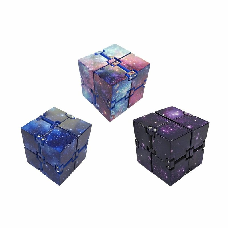 Cubo infinito quente magia descompactar brinquedo portátil inteligência das crianças spin cube girando brinquedo seguro cubo unzip brinquedos das crianças