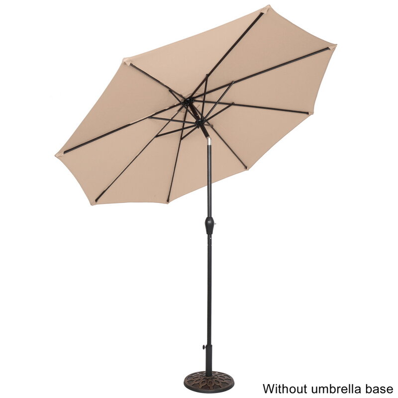 Parapluie Central pliable et étanche, deux couleurs, 9 pieds, pare-soleil pliant, entrepôt américain