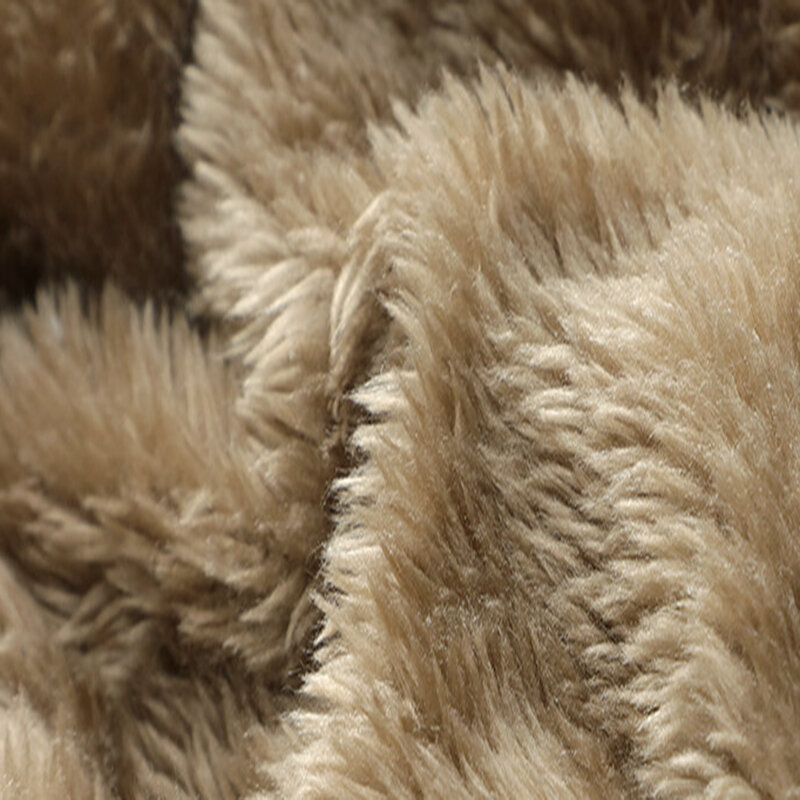 Abrigo de lana con capucha para hombre, parka informal con Cuello de piel desmontable, ropa cálida de algodón para exteriores, Invierno