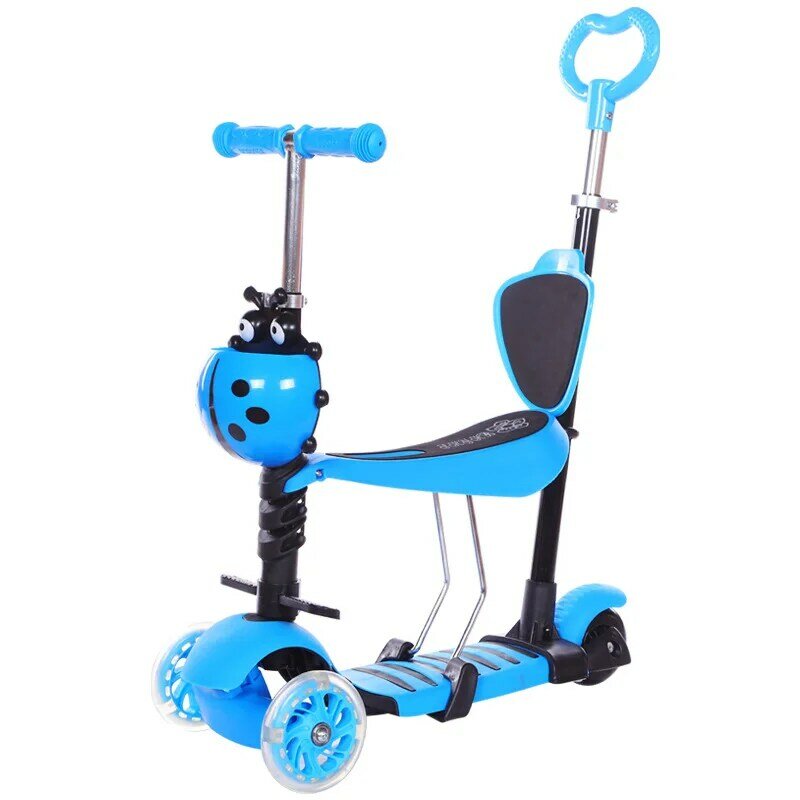 New Three-in-one Children's Scooter Multifunctional Baby Walker Fashion Tricycle Detachable Seat Kid Kick Scooter  Ride on Toys