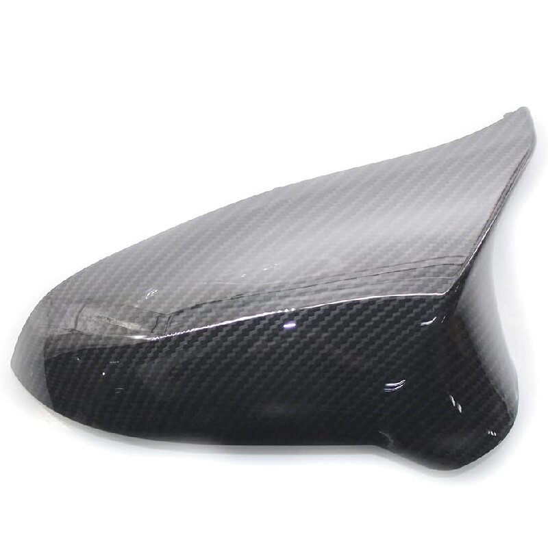Tapa de cubierta de espejo Retrovisor lateral, accesorio de fibra de carbono/negro brillante, para BMW F80 M3 F82 M4 2015-2020, 3B0857538B,3B0857537B, 2 unidades