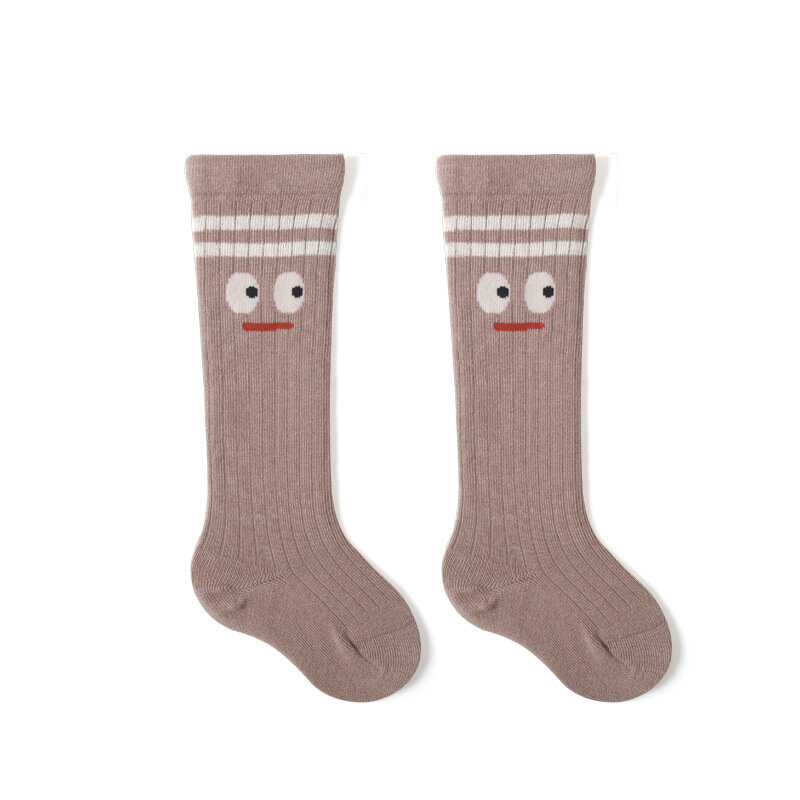 Длинные носки для малышей, изысканные хлопковые весенние мягкие эластичные осенние носки для новорожденных девочек и мальчиков, Детские Мультяшные носки