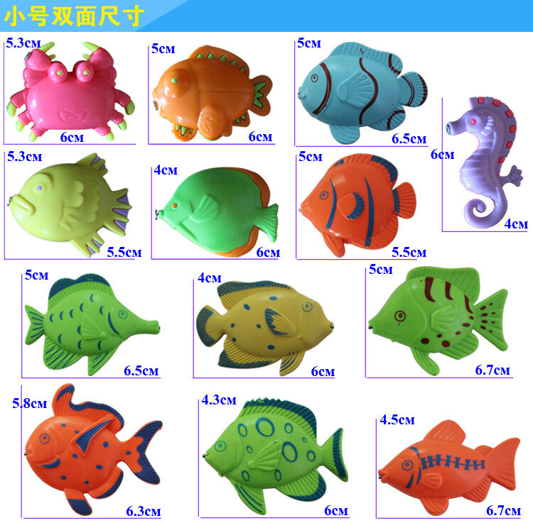 Unisex jogo de brinquedo de pesca magnética para meninos e meninas venda quente não-elétrico plástico crianças fantasia multicolorido peixes modelo 2021