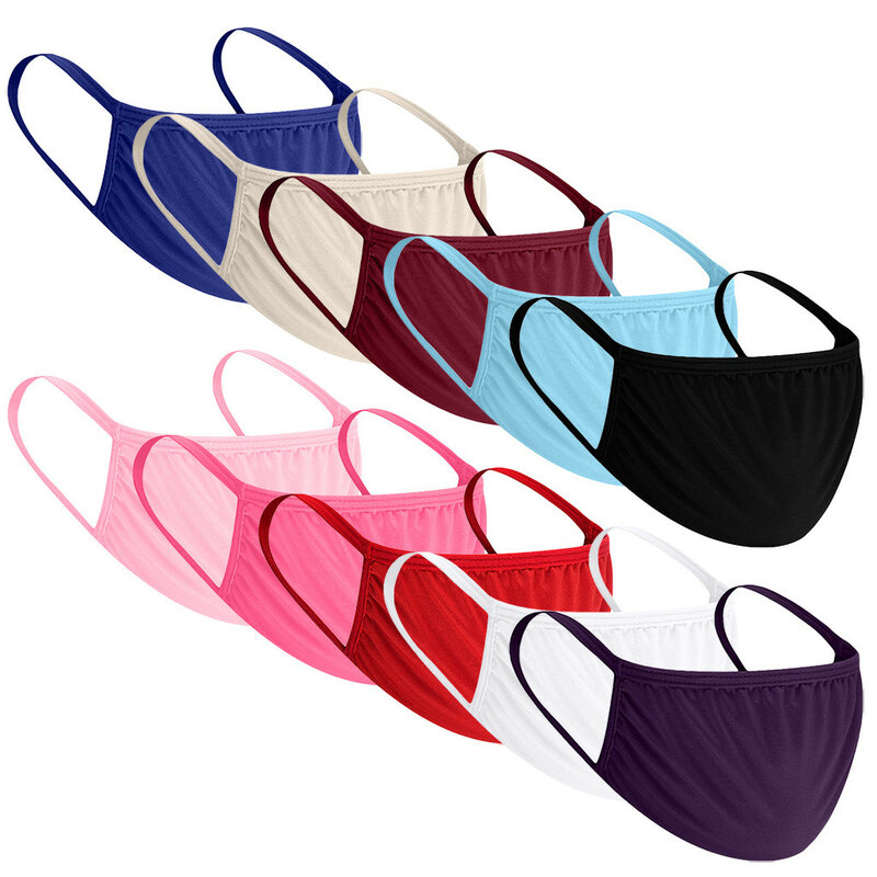 10PCS Anti-dust Reusable Cloth Face Mask Mouth For Man And Woman Scarf