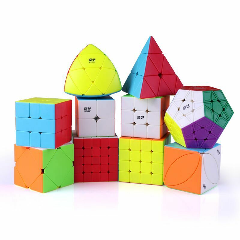 Qiyi รูบิคมหัศจรรย์2x2 3x3x3 4 5x5พีระมิด Megaminx ความเร็ว Magico ลูกบาศก์ปริศนา speedcubo ของเล่นเด็กของขวัญเด็กของเล่นรูบิกซ์สำหรับผู้ใหญ่