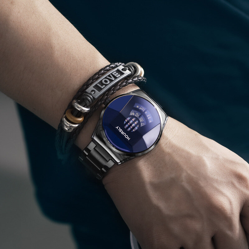 2022ชายแฟชั่นนาฬิกาชายธุรกิจ Ultra Thin สแตนเลสสตีลนาฬิกาควอตซ์ Relogio Masculino