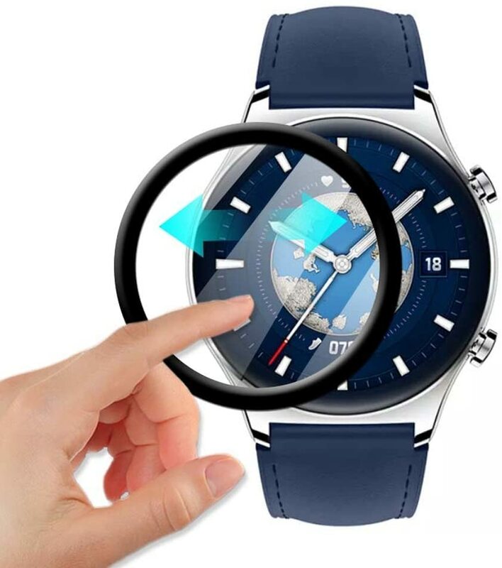 Nowa folia ochronna SmartWatch folie ochronne GS 3 pełna przezroczysta TPU miękka okładka 3D miękka elastyczna do zegarka Huawei Honor GS3