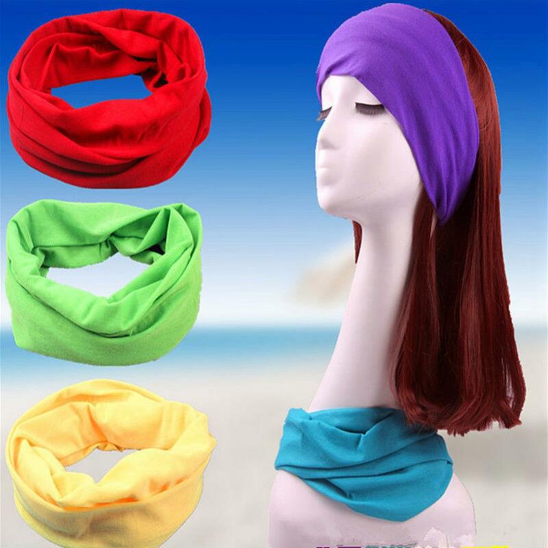 2021 Unisex Headscarf Windproof Women Pure Color Cycling Head Wrap Bandana Scarf Headwear Warm Easy to wear for Cycling Lovers