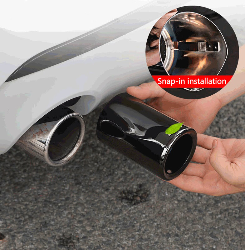 Silenciador de escape cromado para coche, tubo trasero modificado, accesorios para BMW F10, F20, F30, F32, F34 y F48