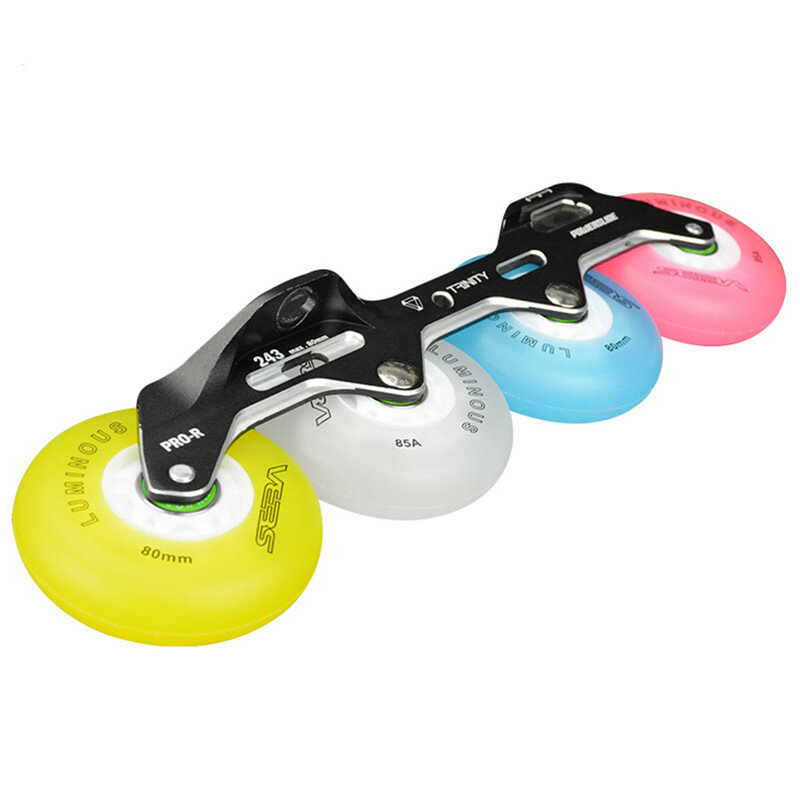8pcs 85A for SEBA HV High HL FSK Slalom Luminous LED Skating Wheels Flash Roller Skates 62 64 68 70 72 76 80mm Kid Patines Tyres