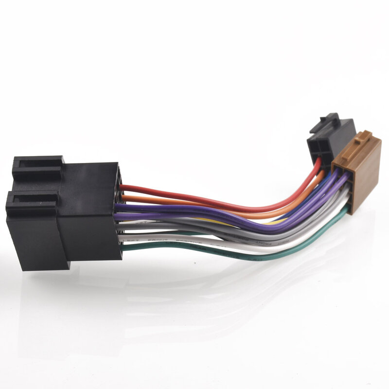 Adaptateur ISO pour autoradio, câble de conversion arc-en-ciel pour KIT, Cristaux, Audi, VW