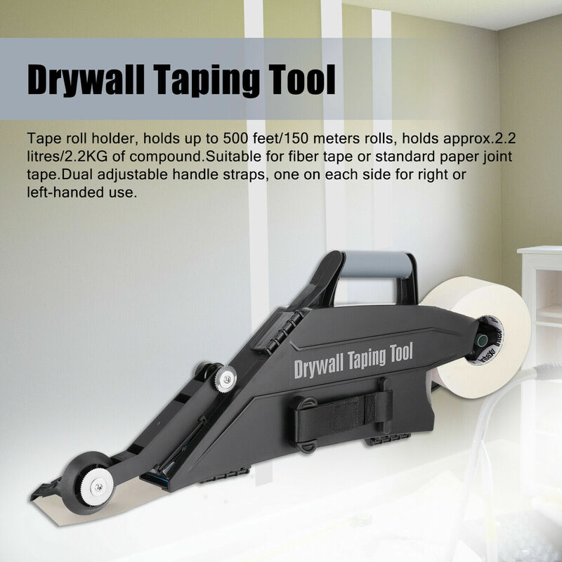 Drywall Taping Tool Banjo Taper One Step Drywall Tape Joint Compound Application Drywall Mess Free Taping Tools DIY Repair Edges