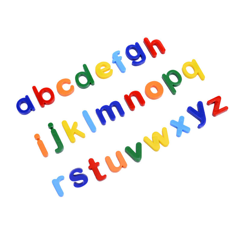 마그네틱 ABC 123 알파벳 문자 번호 기하학 플라스틱 냉장고 스티커 맞춤법 교육 완구 학습 어린이