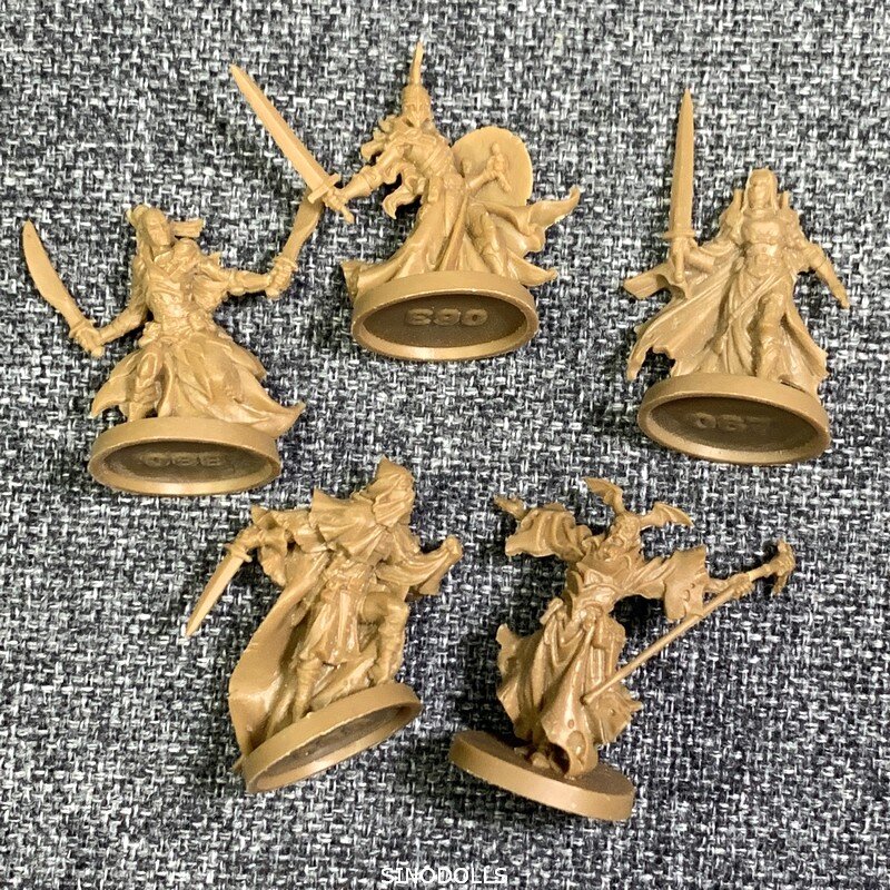New 11pcs 28mm gold Heroes  D D Nolzur's Marvelous Role Playing Miniatures Wars Board Game Figures