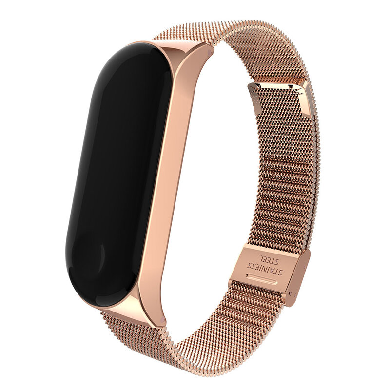 New Metal strap For Xiaomi Mi band 3 and 4 Smart Bracelet Metal wristband Stainless Steel Strap For Xiaomi Mi band 3 Smart band
