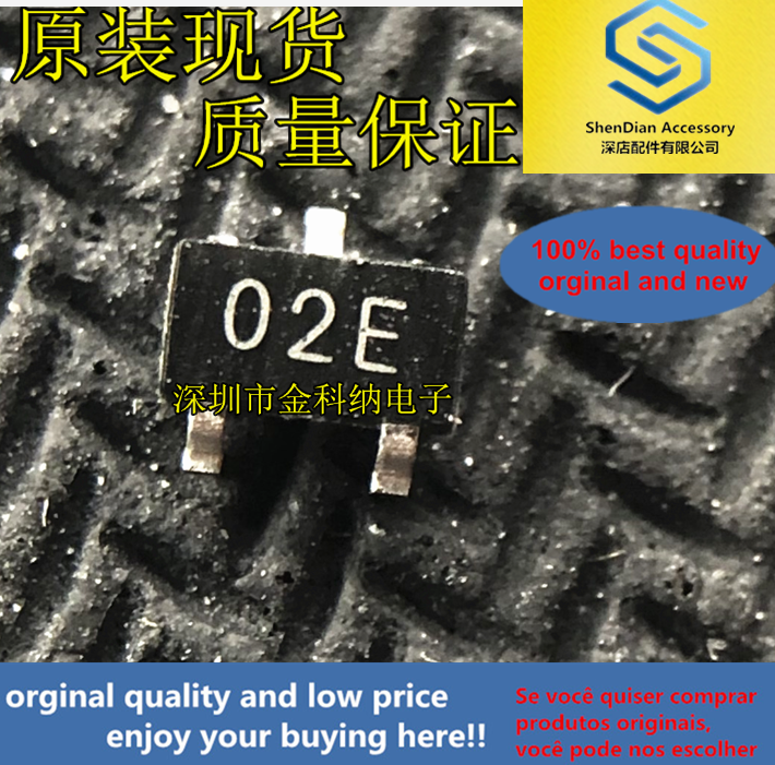 Chip de sensor de efecto Hall, transistor SMD, 5 unidades, original, nuevo, A1302ELHLT-T, seda impresa 02E SOT23