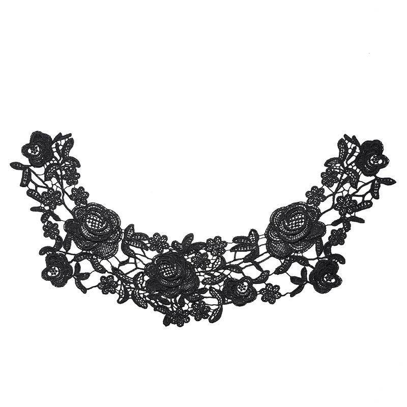 Water-soluble lace collar flower embroidery corsage flower fake collar DIY lace accessories clothing decoration