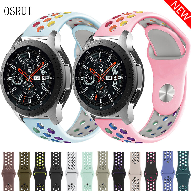 22mm 20mm for Samsung Gear S3 S2 Galaxy Huawei GT 2 Strap Watch Frontier Classic Sport Active 42mm 46 Band Huami Amazfit Gtr Bip