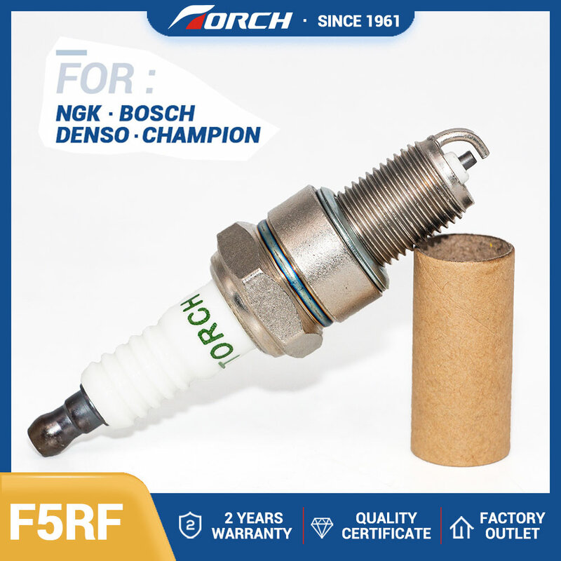 Tocha f5rf resistor spark plug alto desempenho substituir para vela bpr5ey denso iw16 campeão oe049