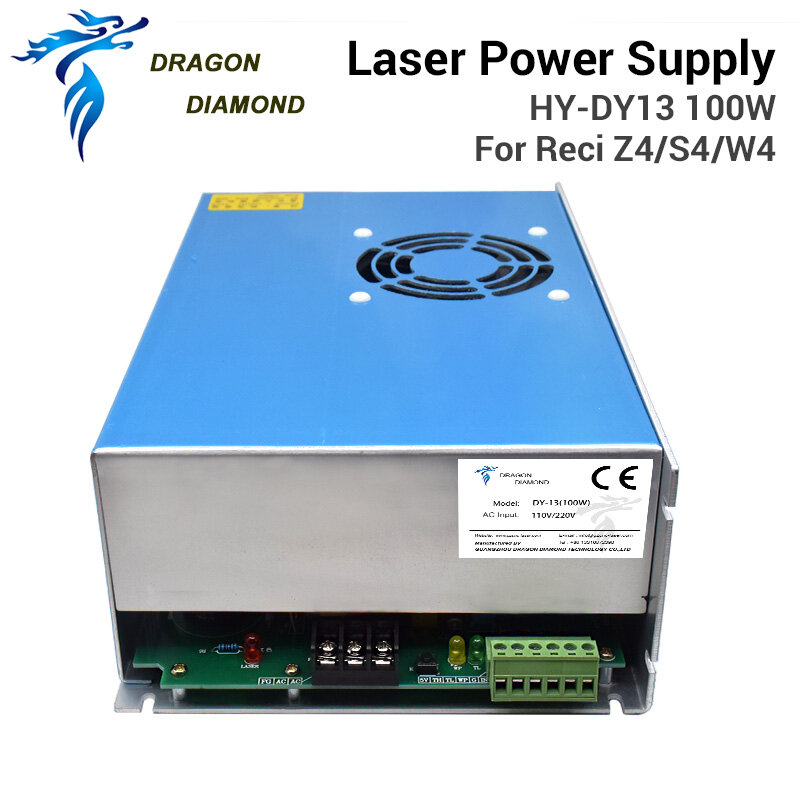 DY13-fuente de alimentación láser Co2, 100W, para RECI Z2/W2/S2 Co2, tubo láser, máquina de grabado/corte serie DY
