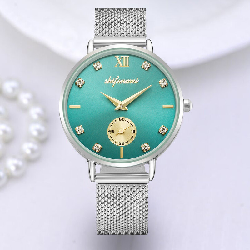 Shifenmei zegarek damski 2019 zegarki kwarcowe Top luksusowa marka kobiety Casual zegarek na rękę wodoodporne zegarki damskie Relogio Feminino
