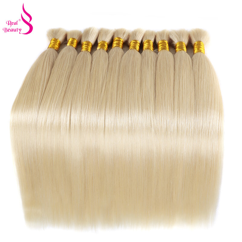 Настоящая красота, прямые человеческие волосы с эффектом омбре для плетения, цветные бразильские неповрежденные волосы для наращивания без переплетения, 45 см до 70 см