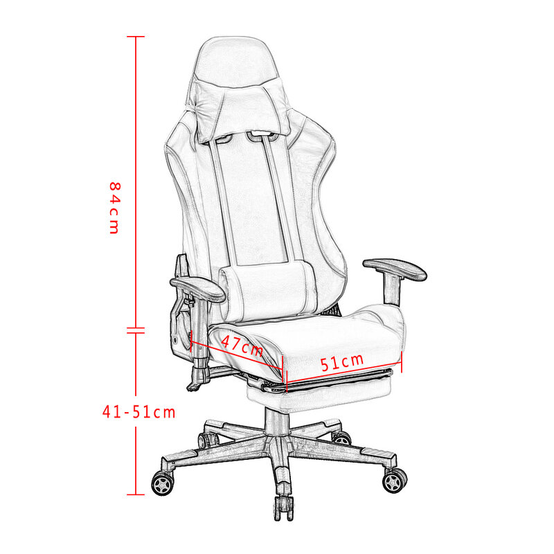 Panana regulowane krzesło biurowe różowy ergonomiczna wysokim oparciem wygodne siedzisko wyścigi sypialnia gra komputerowa krzesła rozkładane siedzenia