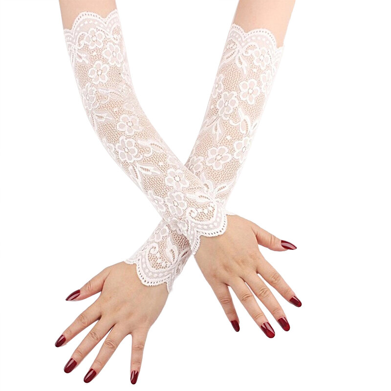 ผู้หญิงลูกไม้แขน Breathable Bracers UV รูปแบบลูกไม้ผู้หญิงแขนเสื้อผ้าอุปกรณ์เสริมฤดูร้อน Anti-Sun แขน