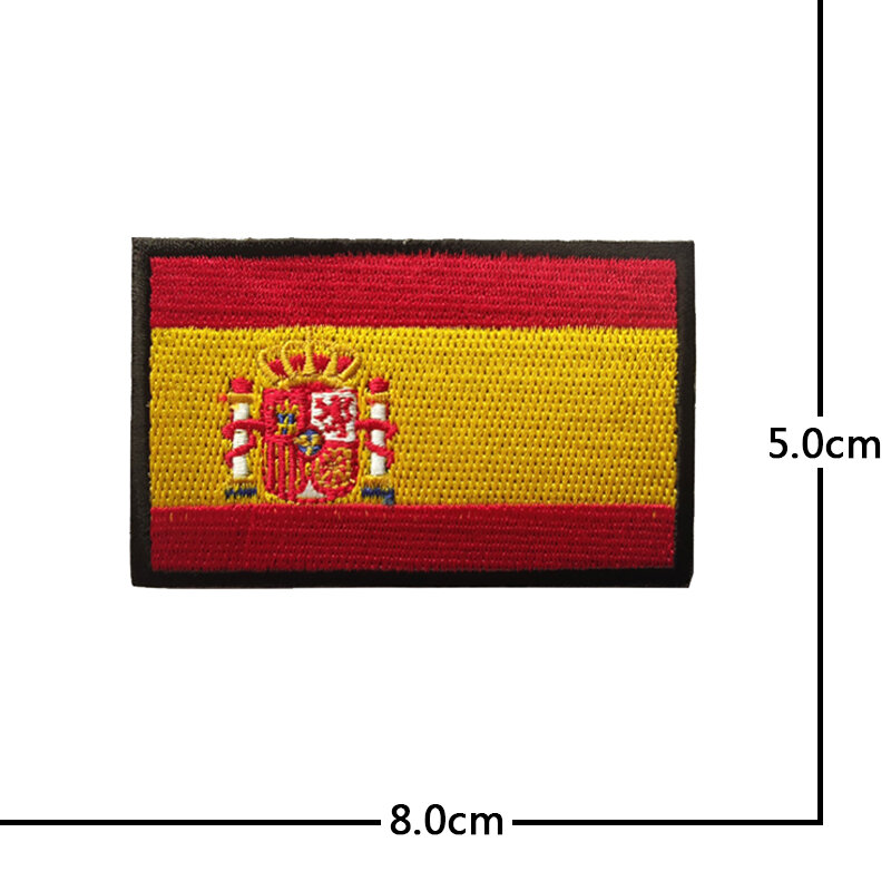 Spanje Vlag Stierenvechten Schedel Patches Geborduurde Badge Haak Lus Armband 3D Stok Op Jas Riem Rugzak Stickers
